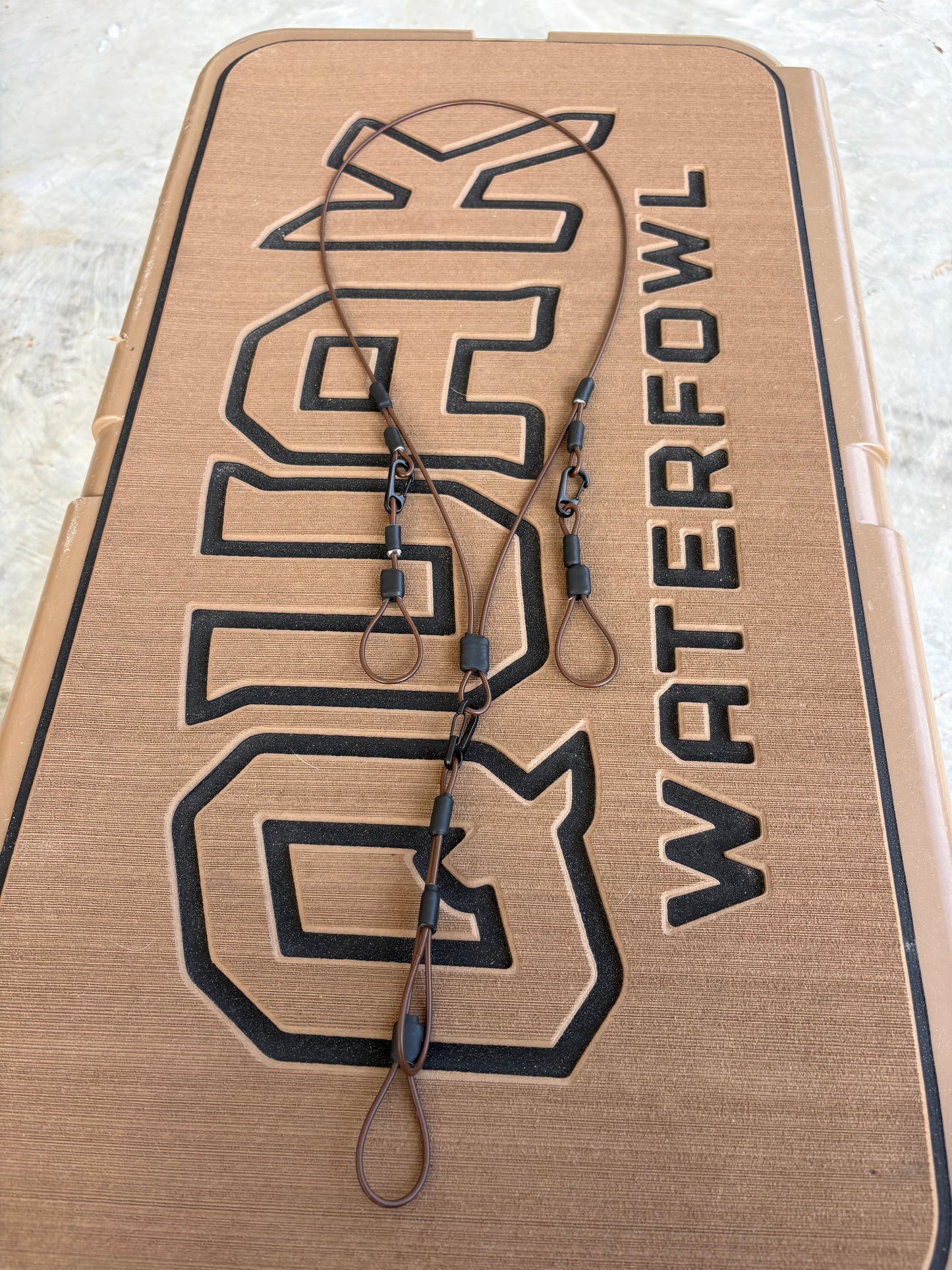 Brown Call lanyard